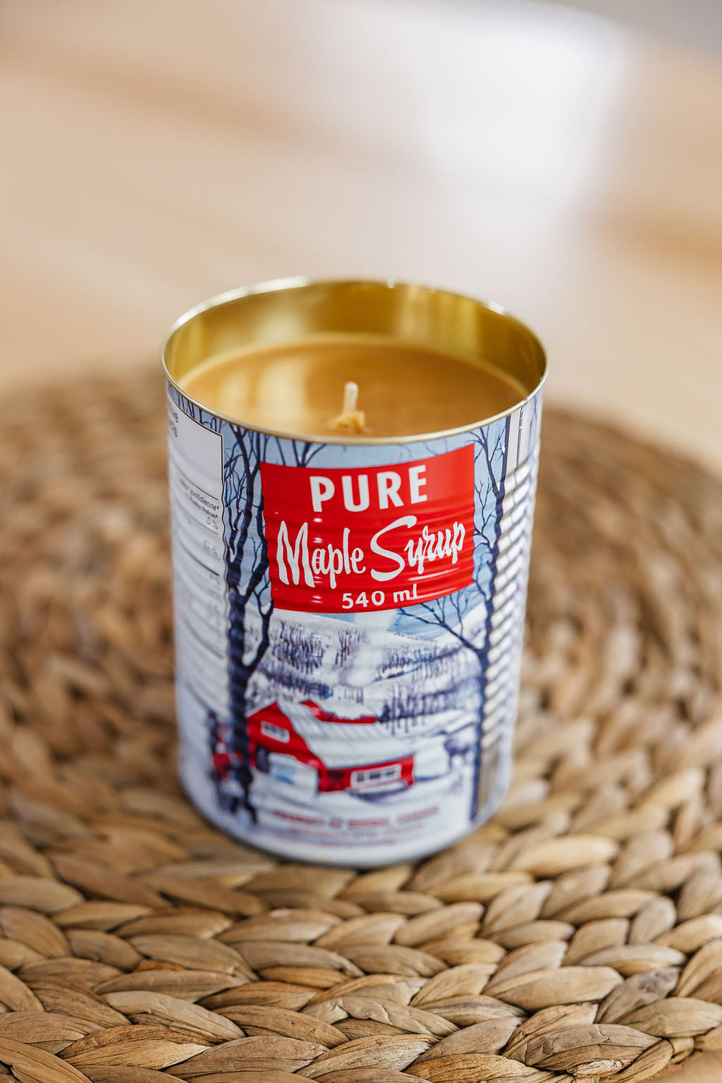 Maple Syrup Tin Candles | 16oz. | Cotton Wick