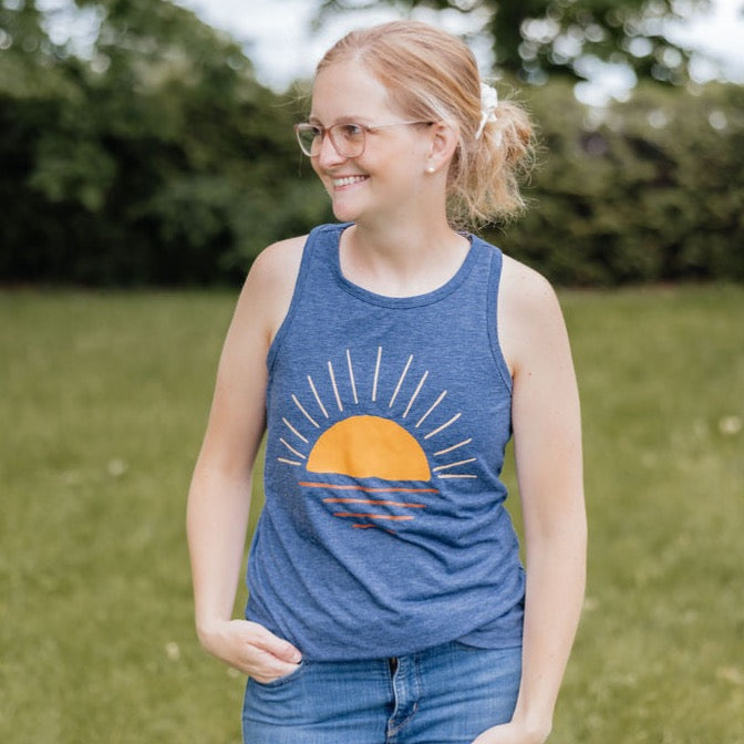 Navy Sunset Tank