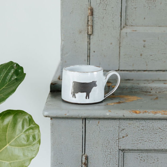 Cow Pottery Mug