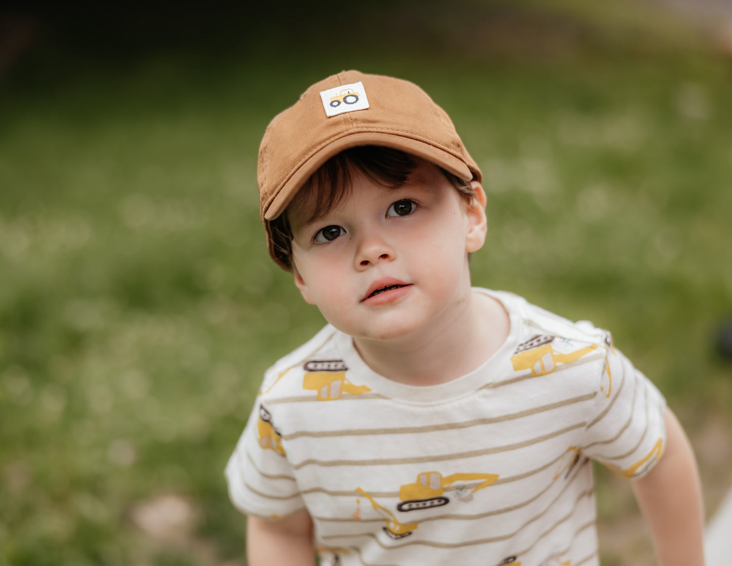 Kids Tractor Cap | Cognac