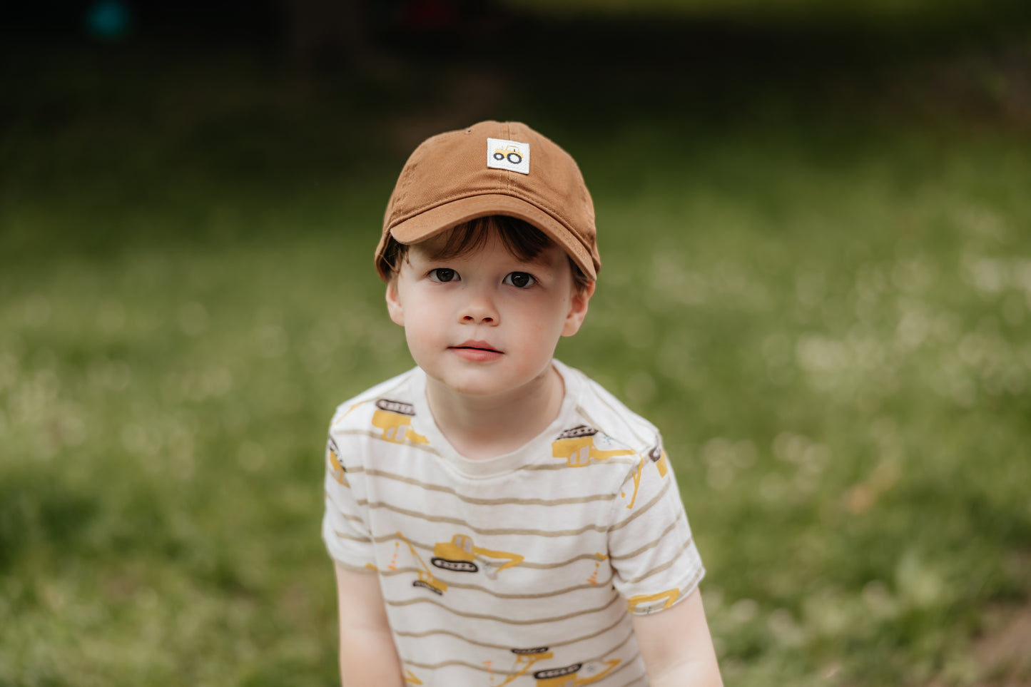 Kids Tractor Cap | Cognac