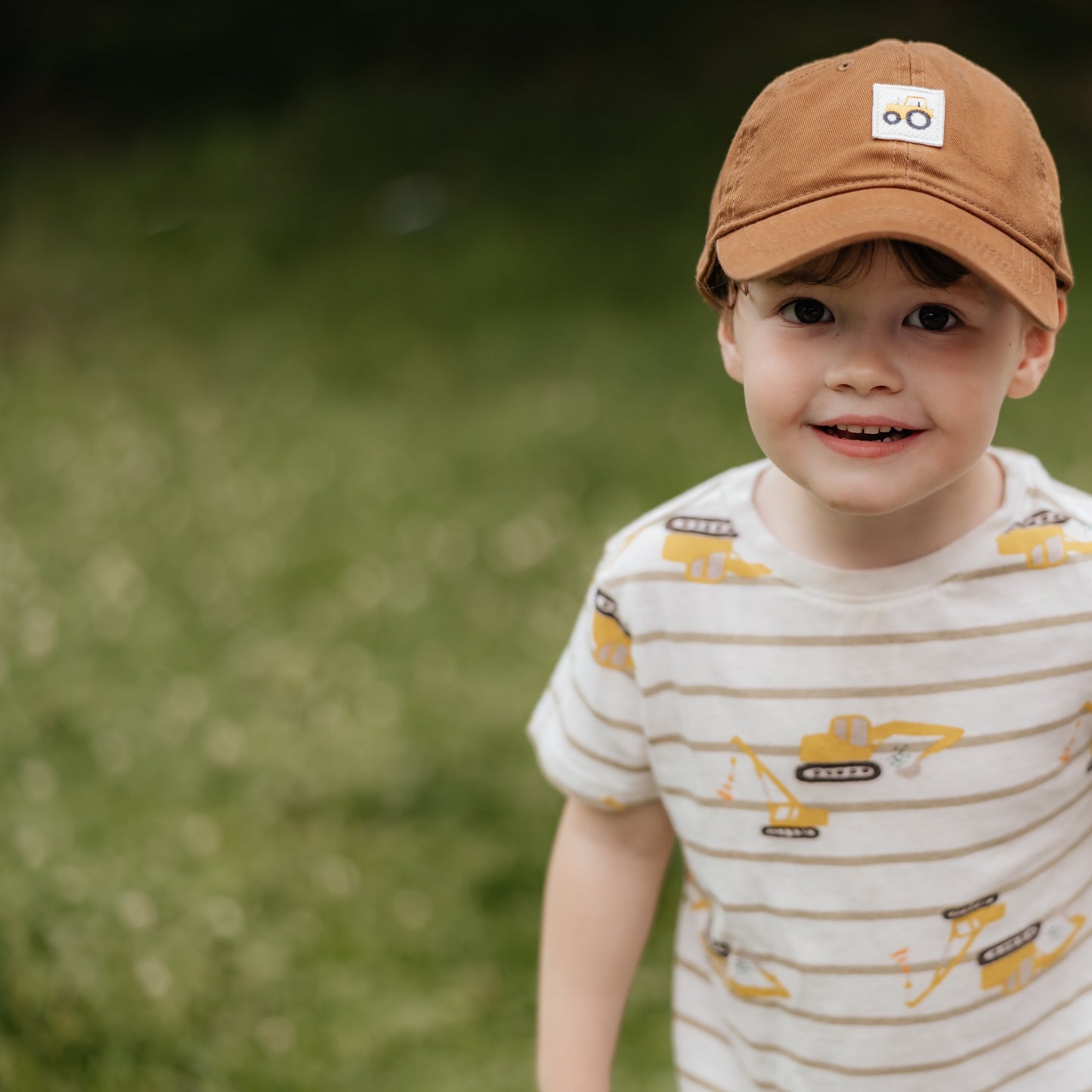 Kids Tractor Cap | Cognac