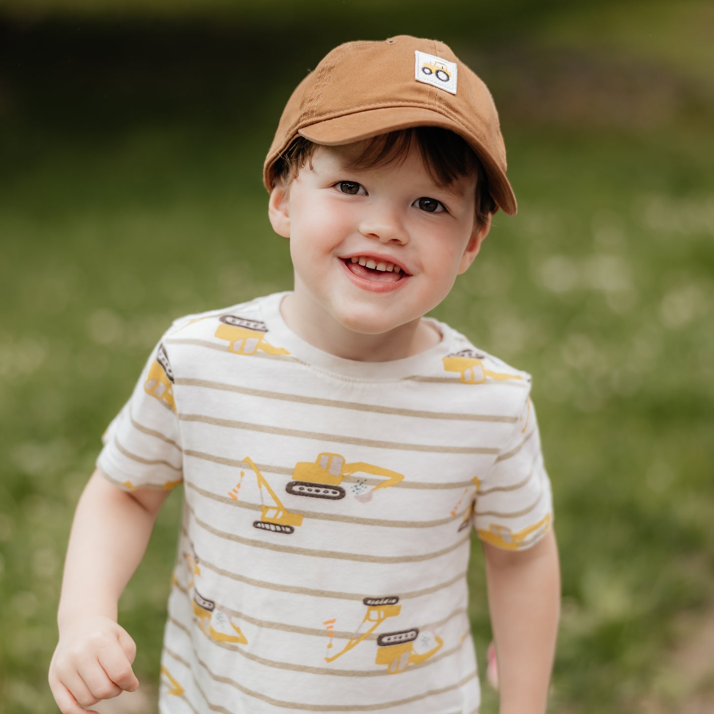 Kids Tractor Cap | Cognac