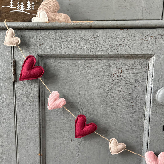 Felt Heart Garland