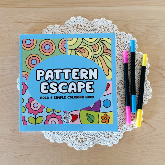 Pattern Escape Colouring Book by Oh Color Me | 8.5" x 8.5"