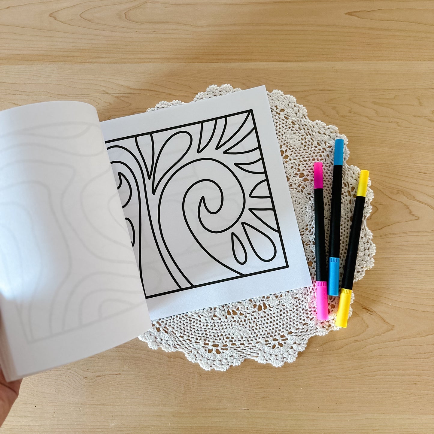 Pattern Escape Colouring Book by Oh Color Me | 8.5" x 8.5"