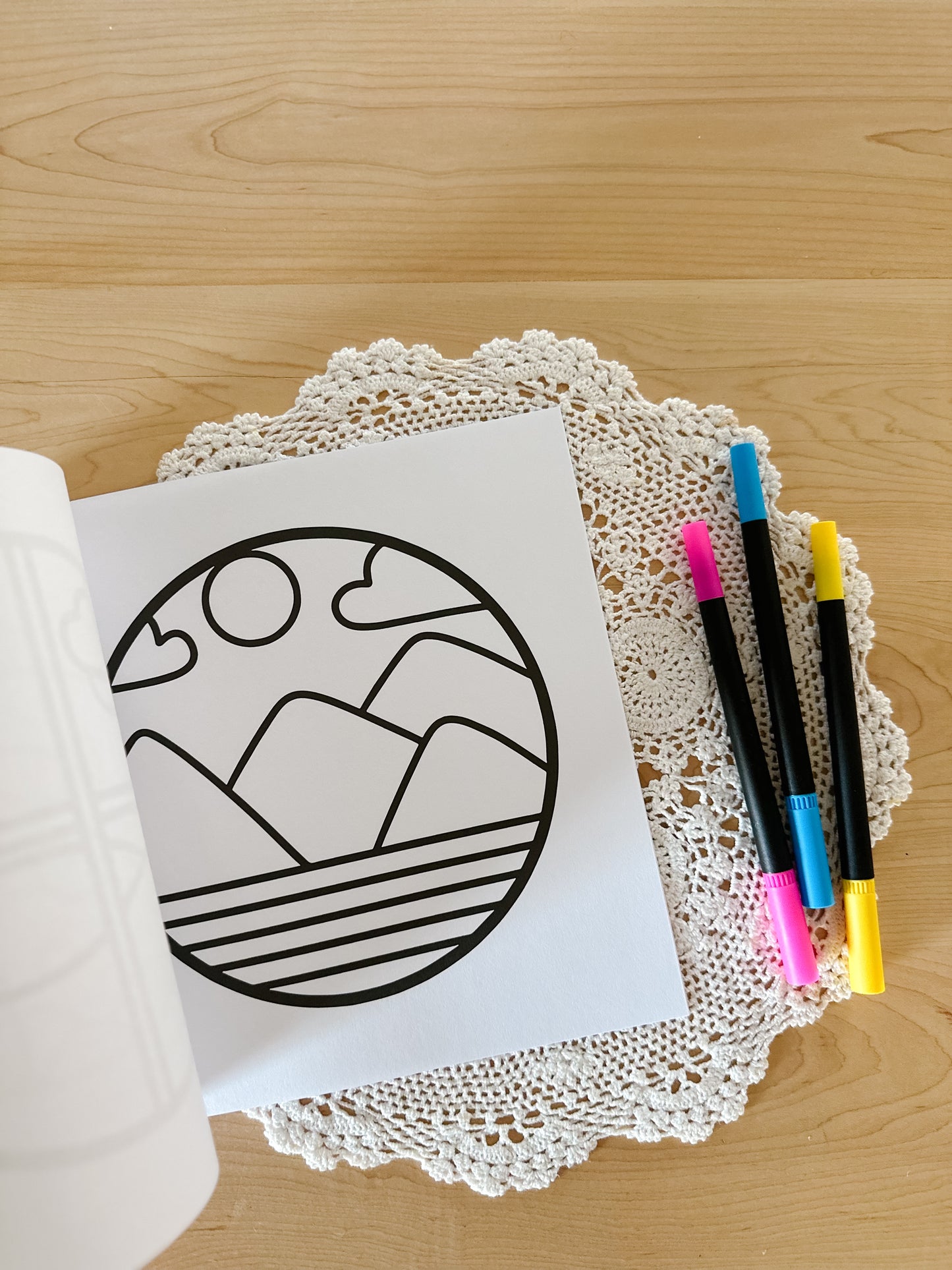 Calming Scenes Colouring Book by Oh Color Me | 8.5" x 8.5"