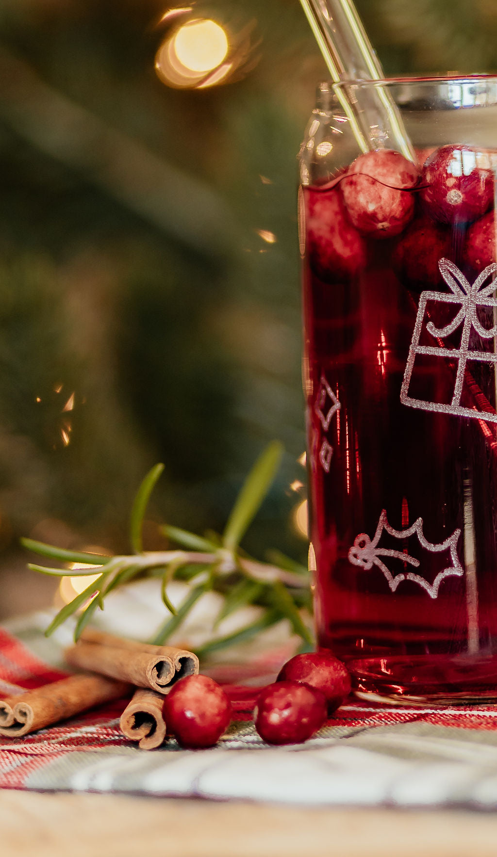 Holiday Drinking Glass | 16 oz.