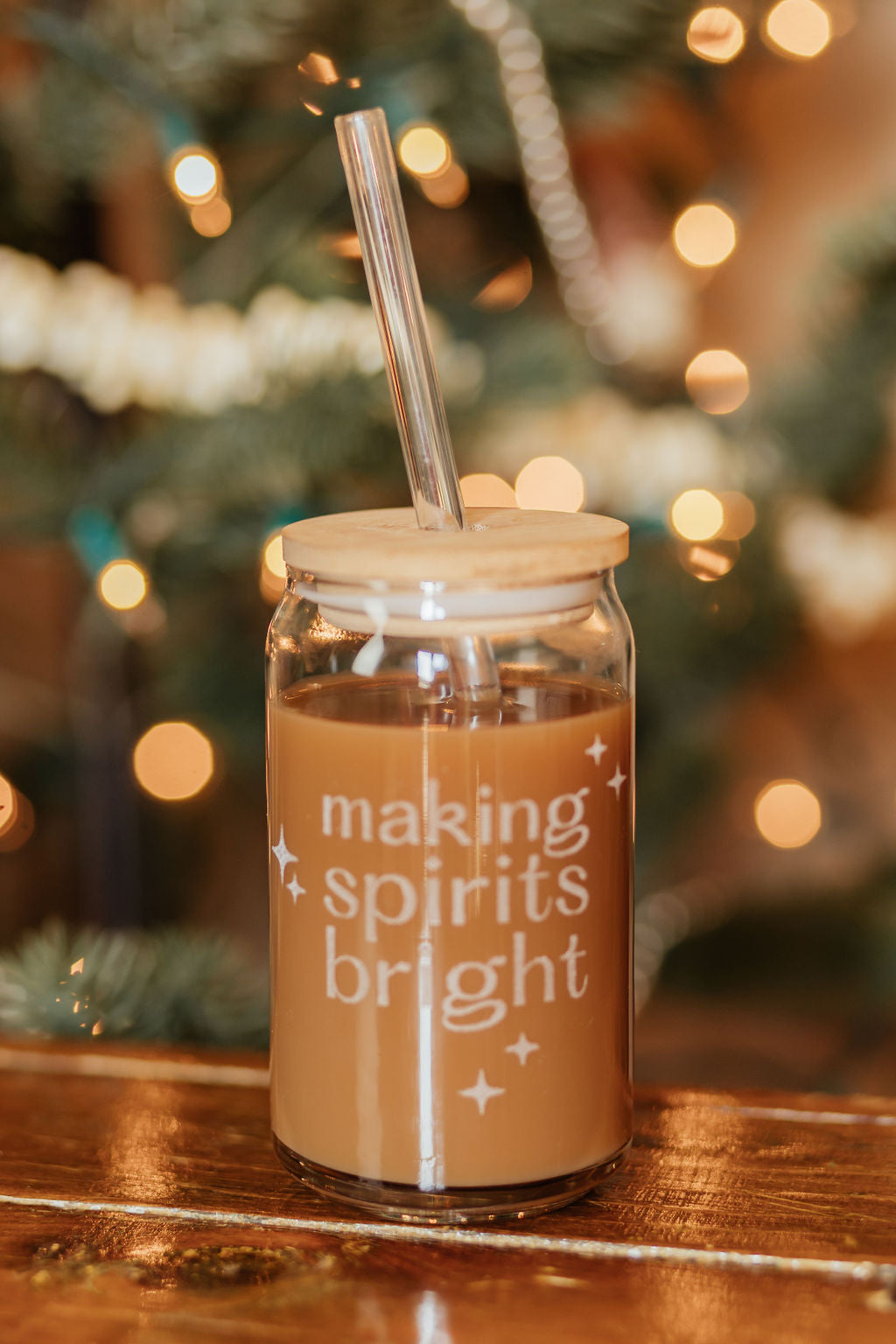 Making Spirits Bright Drinking Glass | 16 oz.