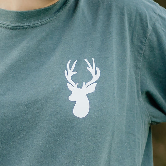 Deer Head | Spruce Long Sleeve