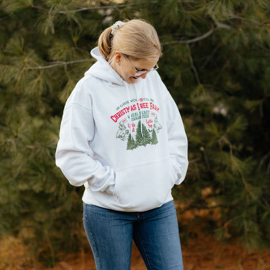 Griswold Tree Farm | White Hoodie