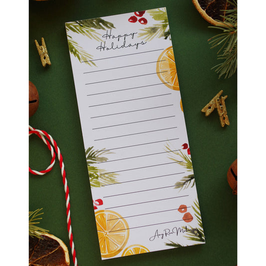 Christmas Orange Notepad