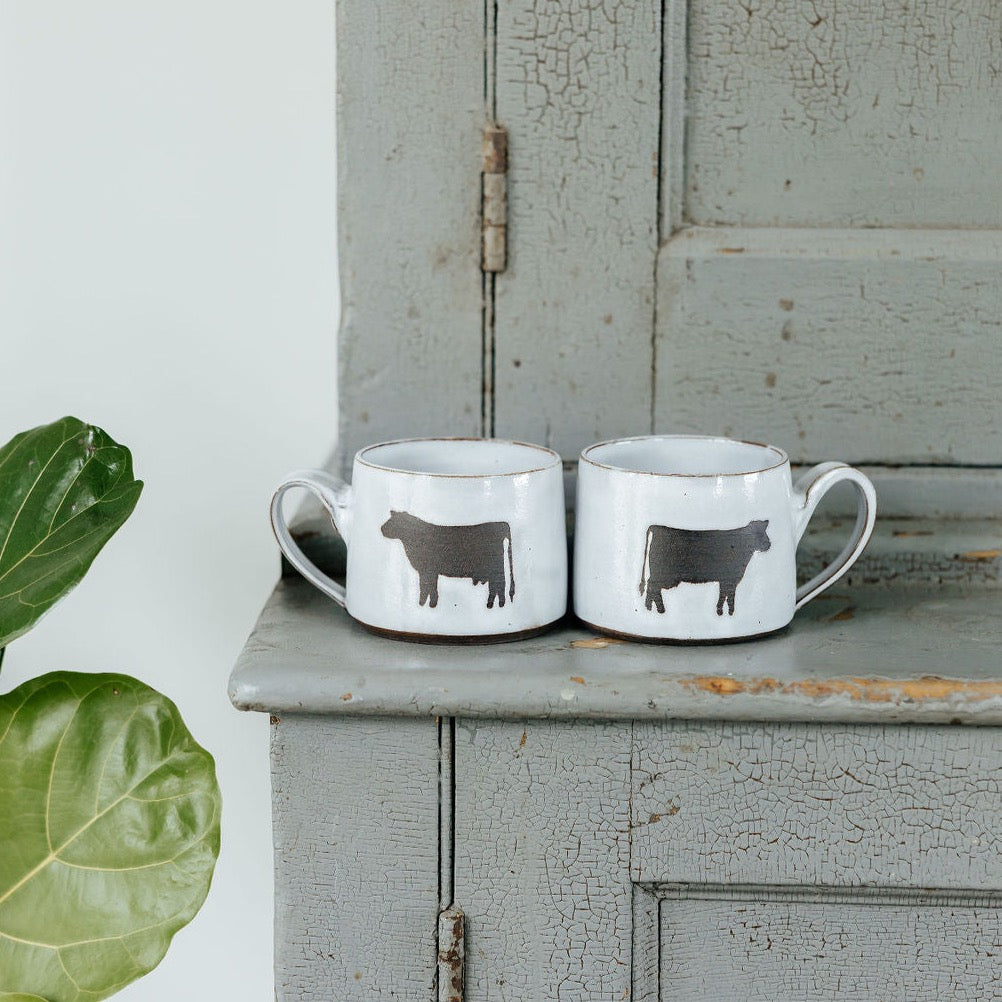 Cow Pottery Mug