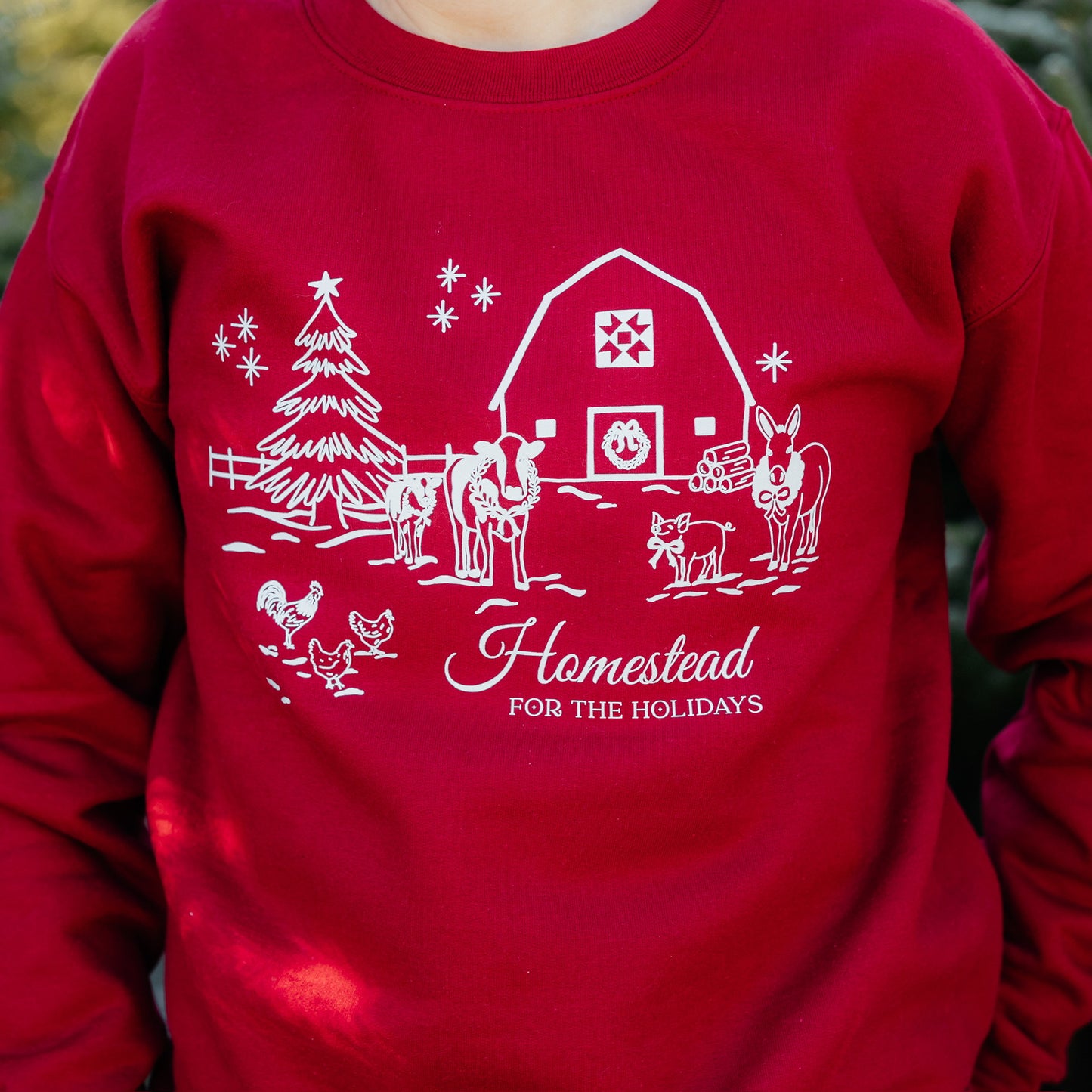 Homestead Crewneck | Mistletoe Red