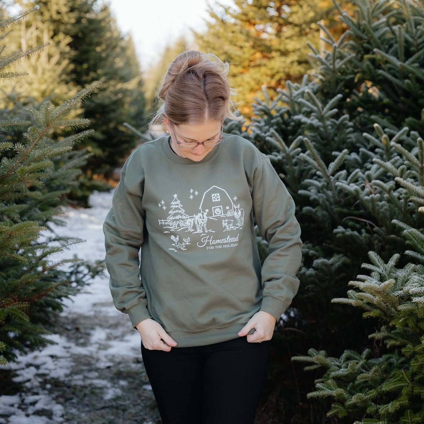 Homestead Crewneck | Frosted Pine