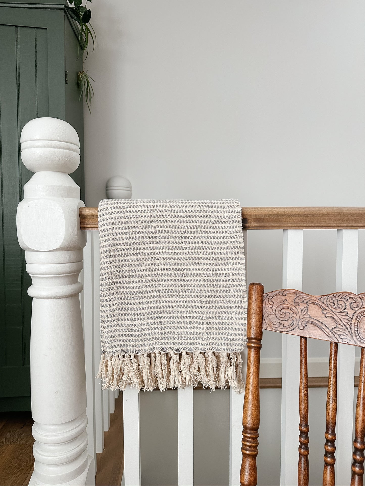 Dove Grey Throw Blanket