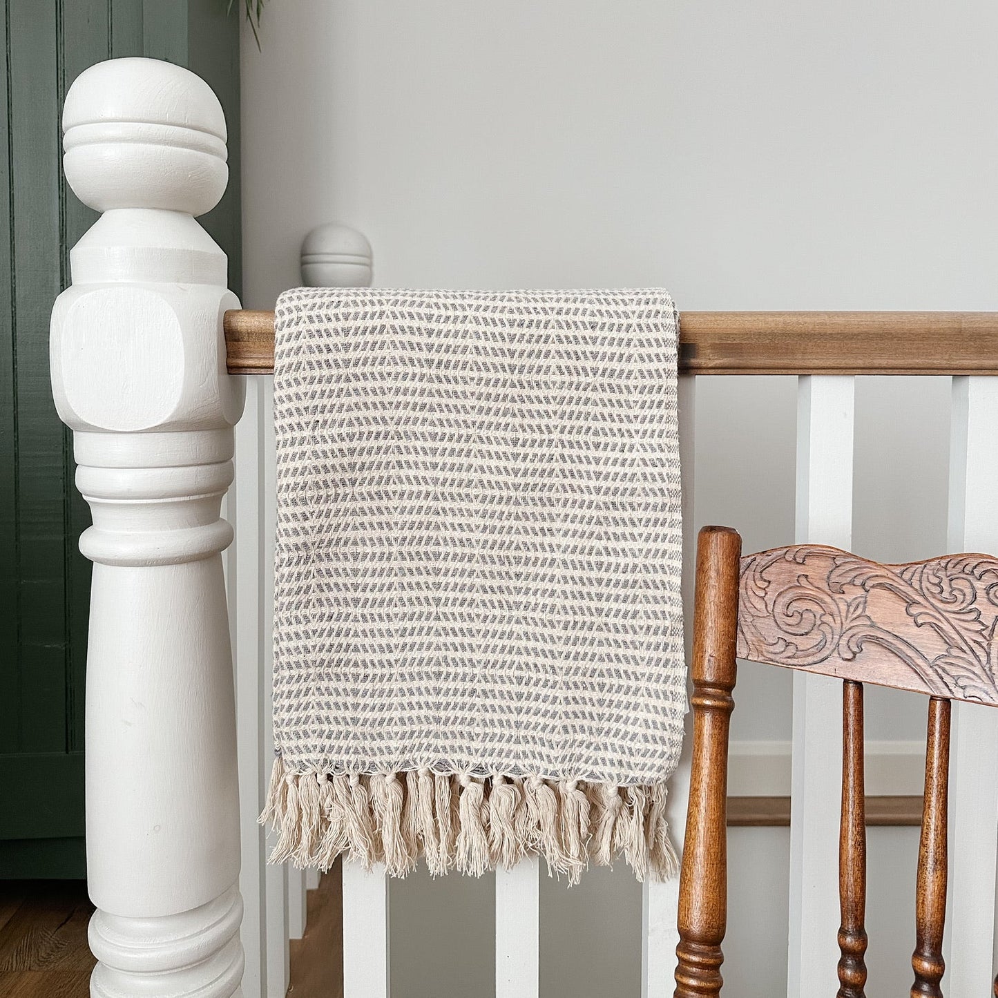 Dove Grey Throw Blanket