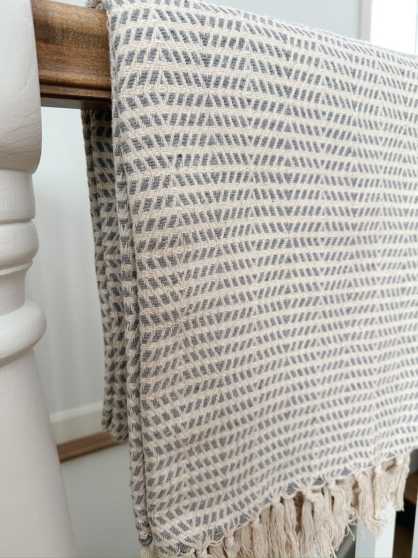 Dove Grey Throw Blanket