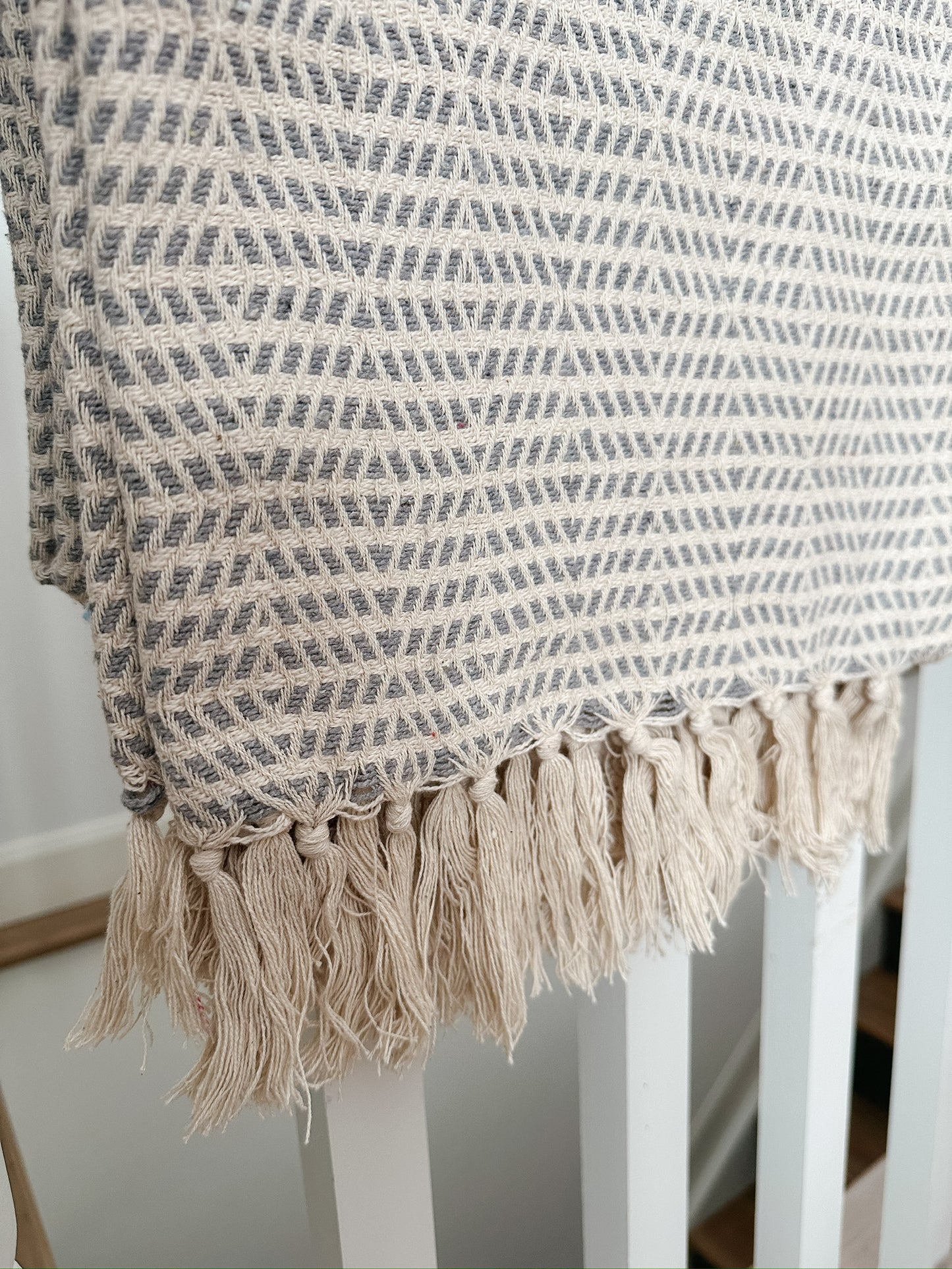 Dove Grey Throw Blanket