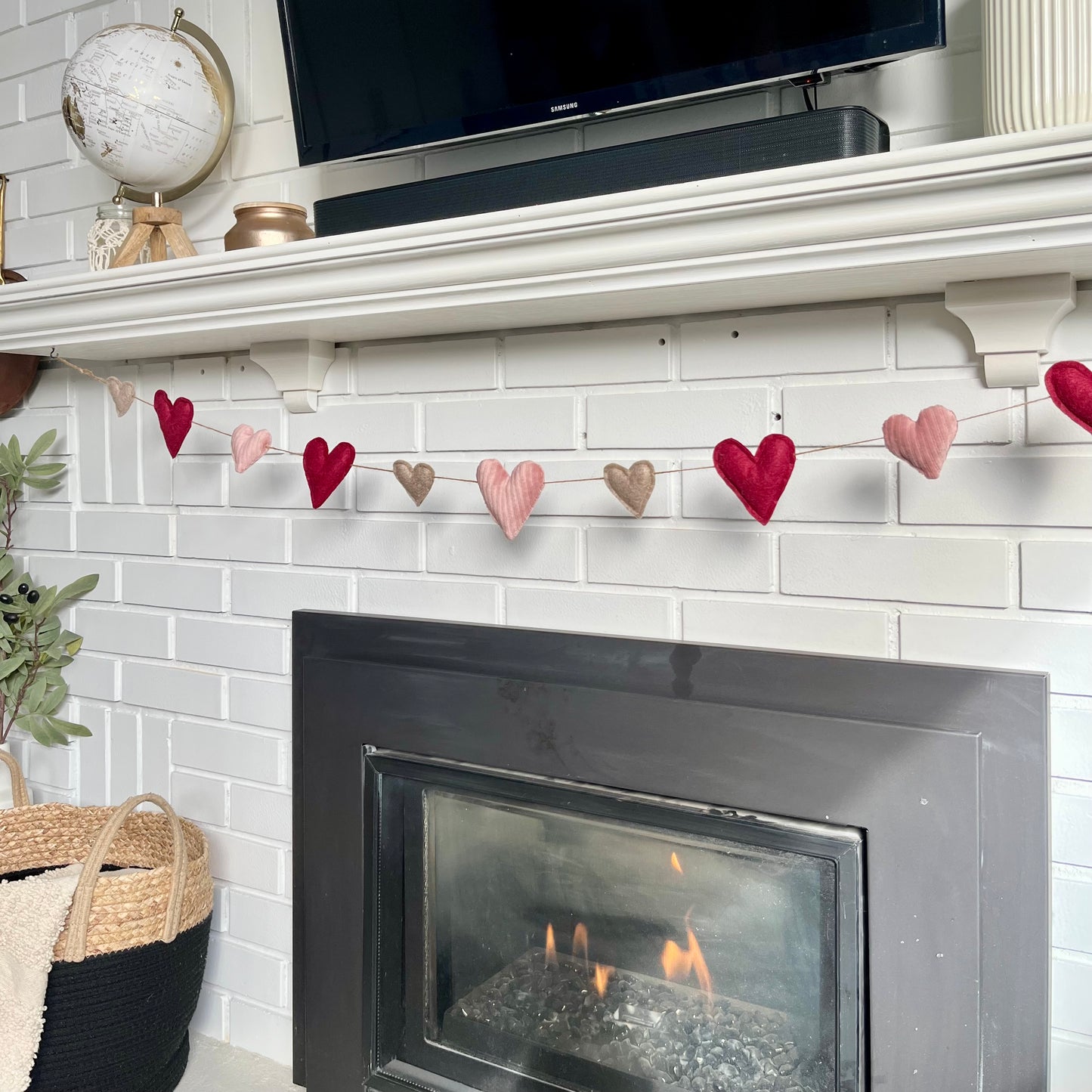 Felt Heart Garland