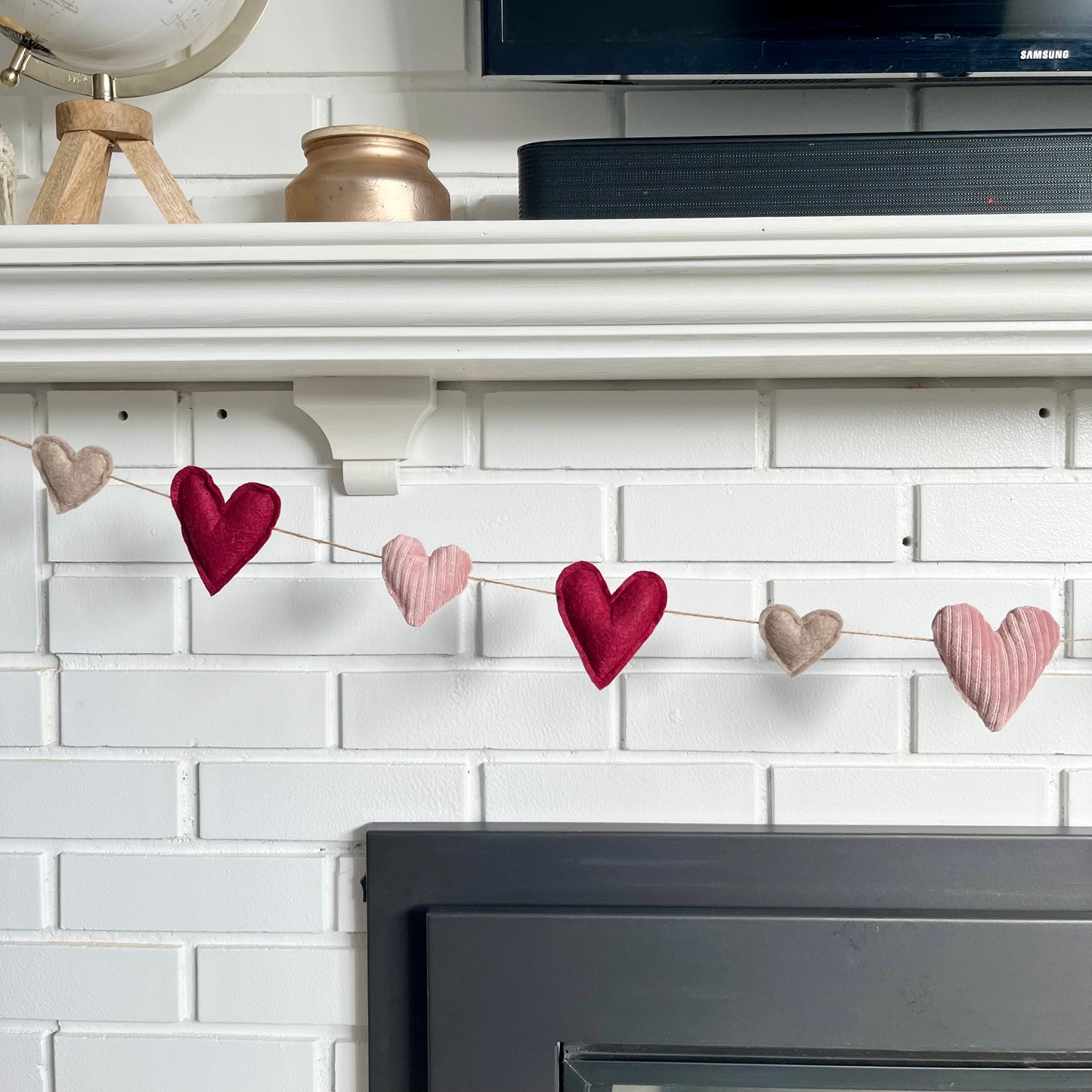 Felt Heart Garland