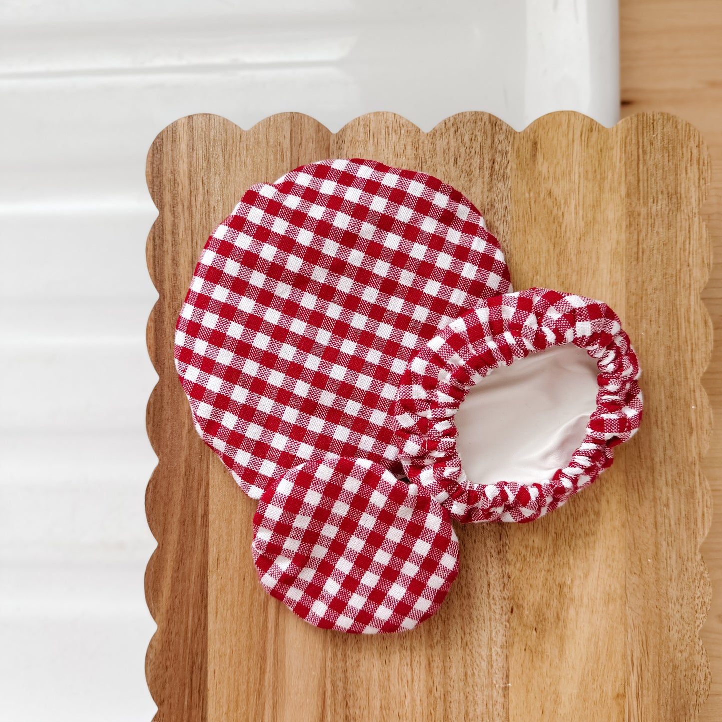 Gingham Mini Bowl / Jar Covers | Set of 3