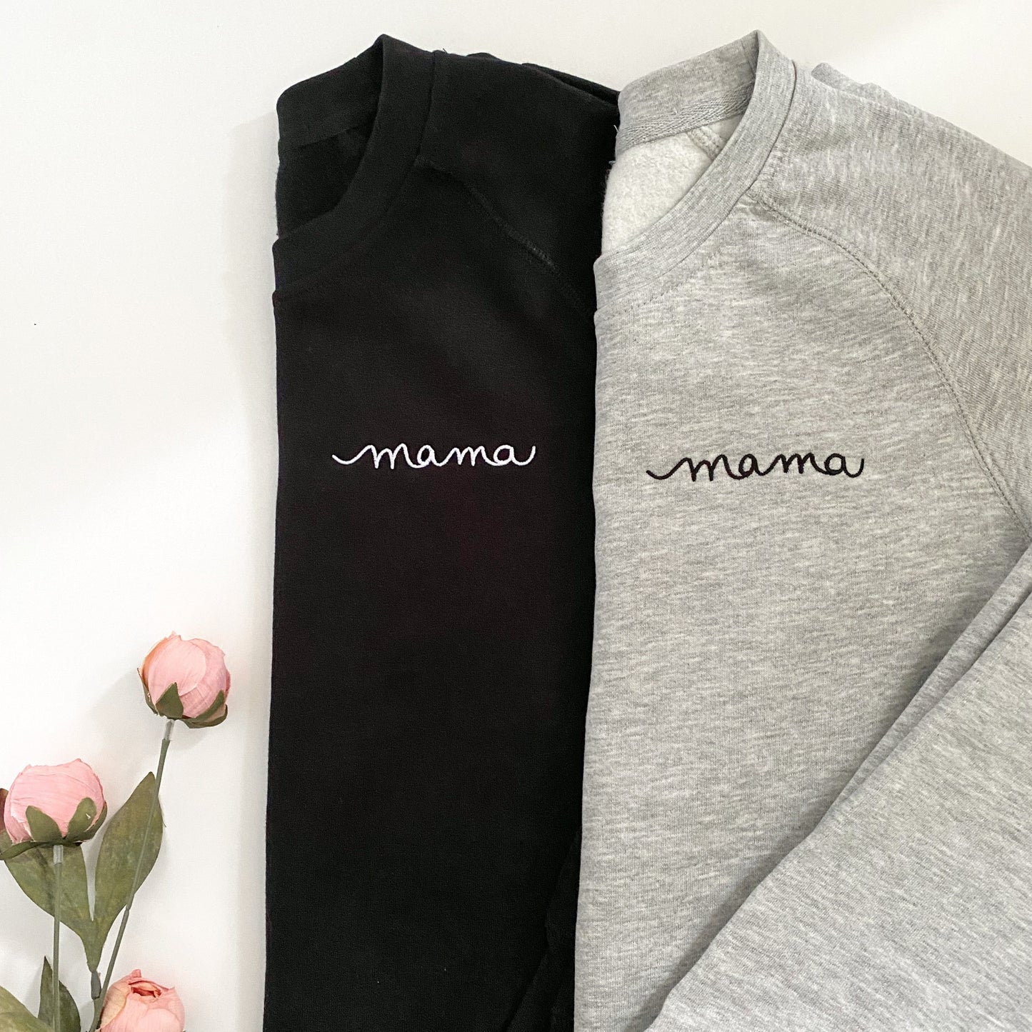 Mama Embroidered Crewneck Sweater | 2 Colour Options