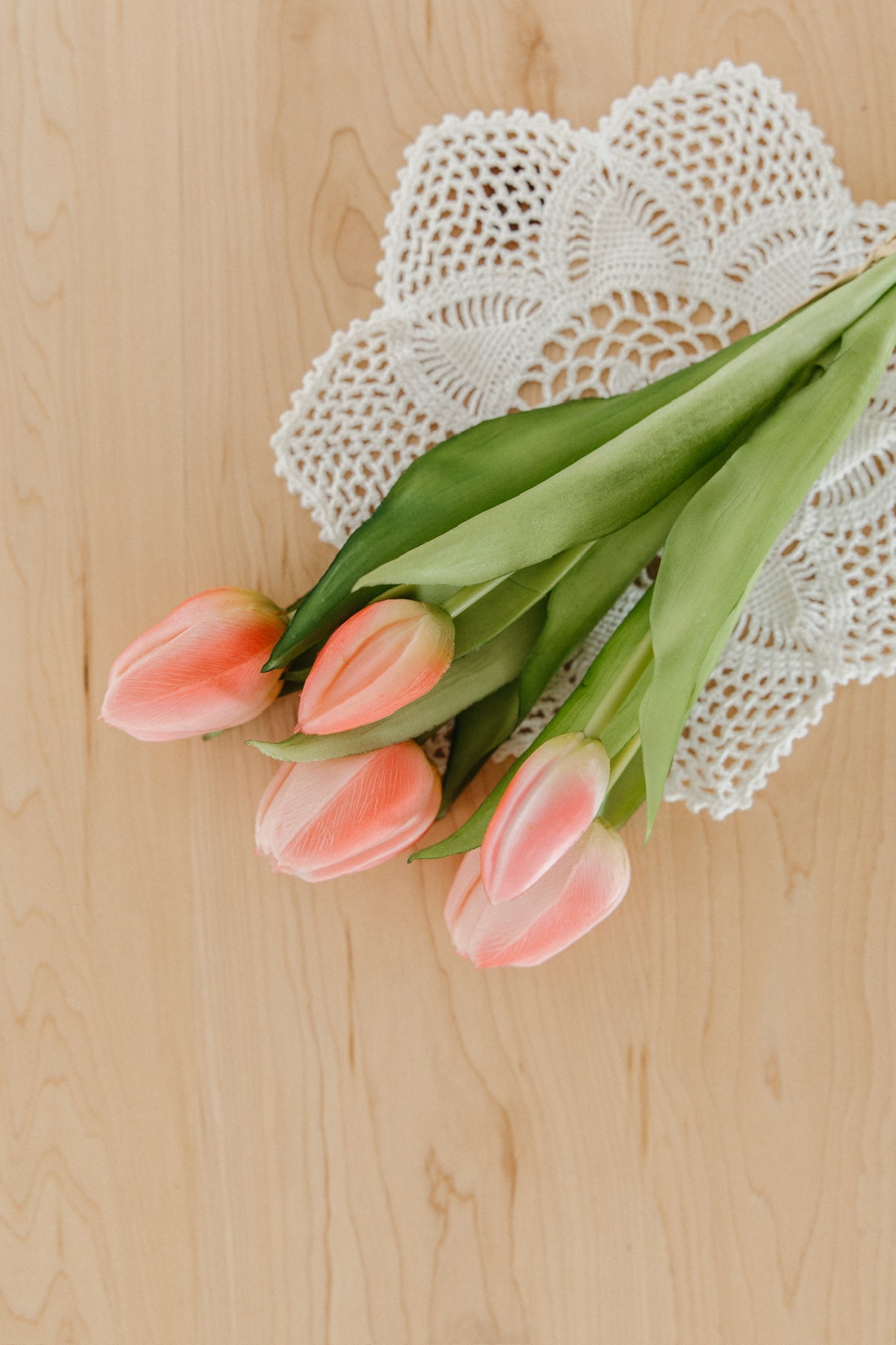 Real Touch Tulip Bunch | Pink