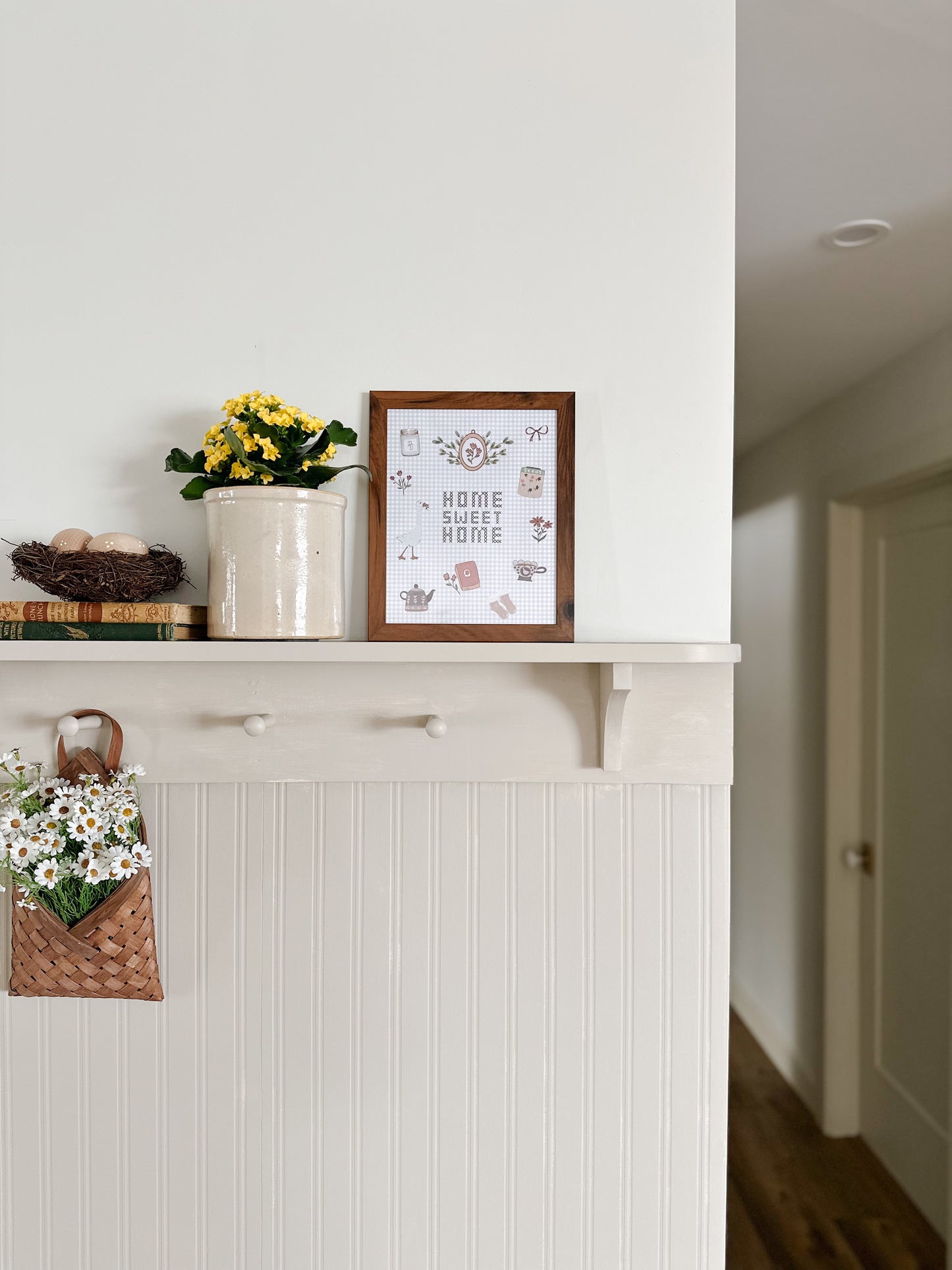 Framed Print | Home Sweet Home | Gingham