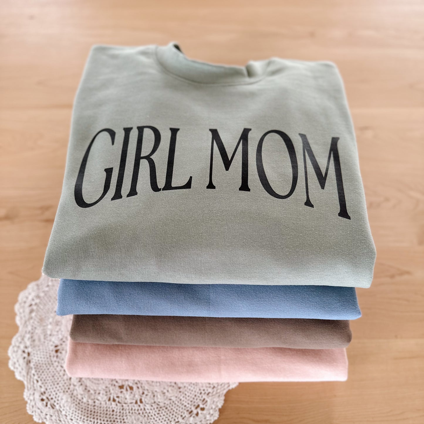 Girl Mom Crewneck Sweater
