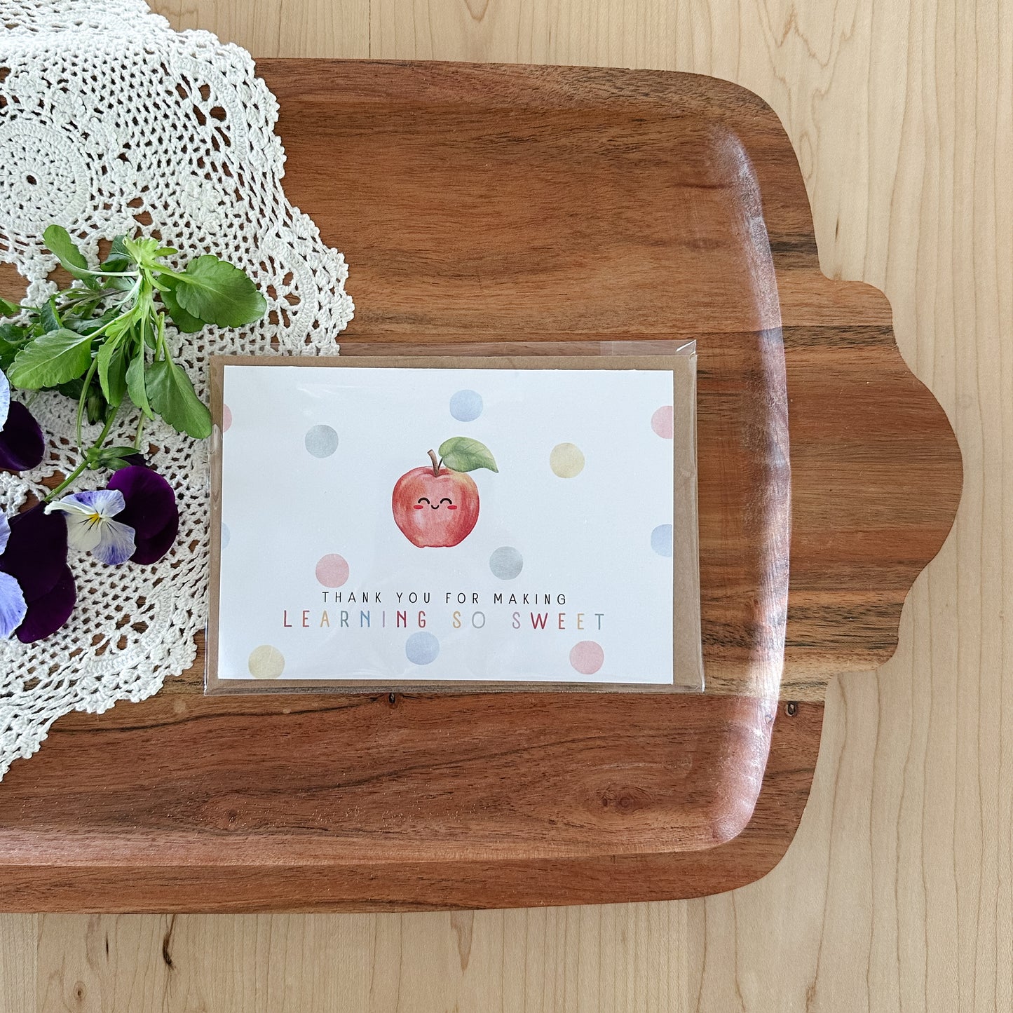 Teacher Apple | Thank You Card