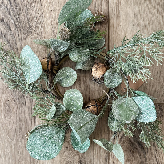 Winter Candle Ring | Mini Wreath