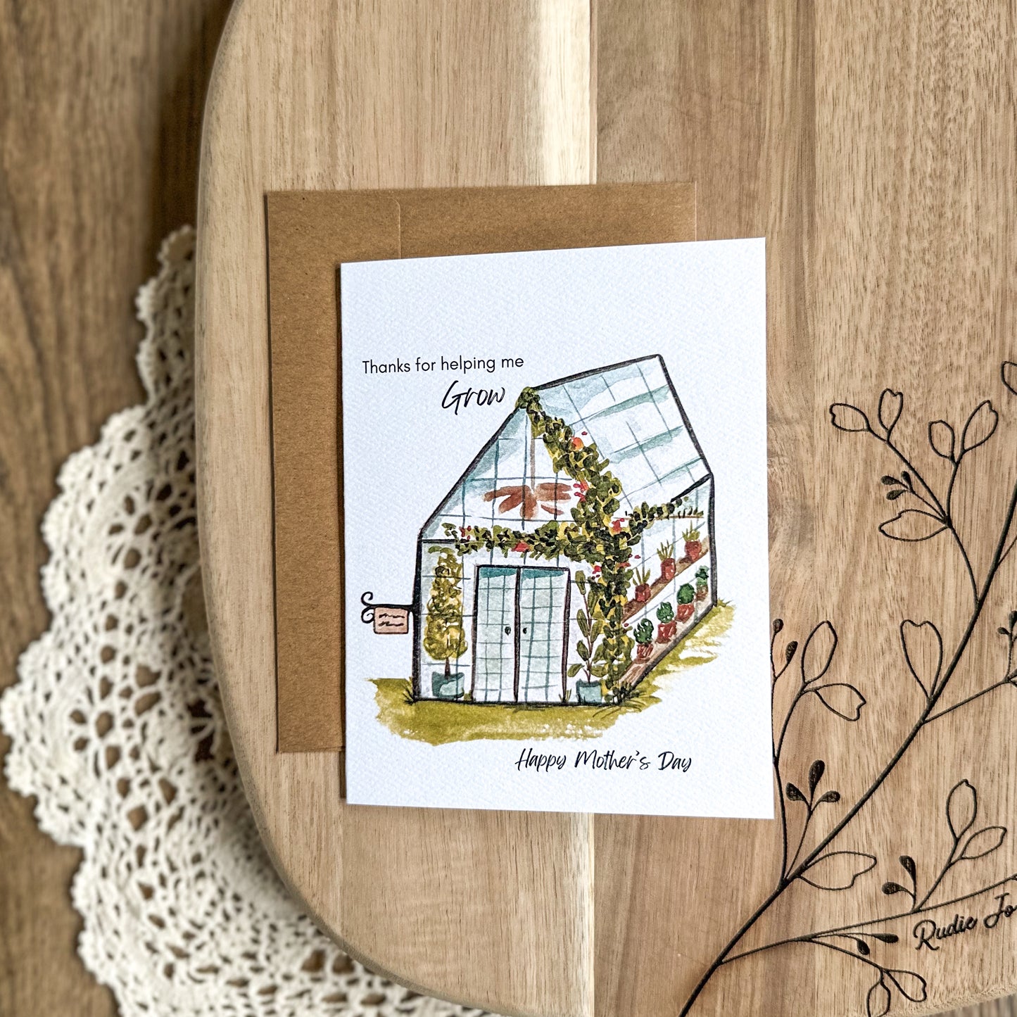 Greenhouse Mother's Day Card