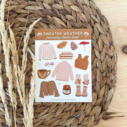 Fall Journaling Sticker Sheet