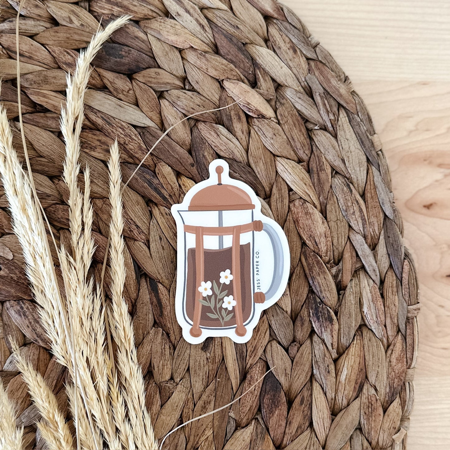 French Press Sticker