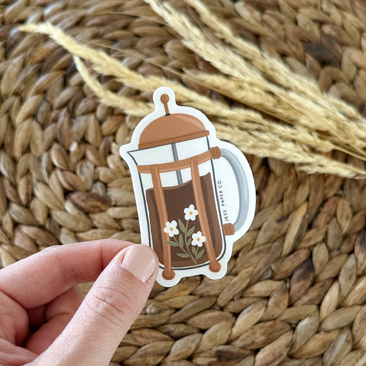 French Press Sticker