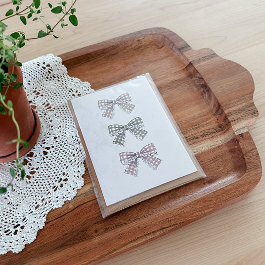 3 Bows Card