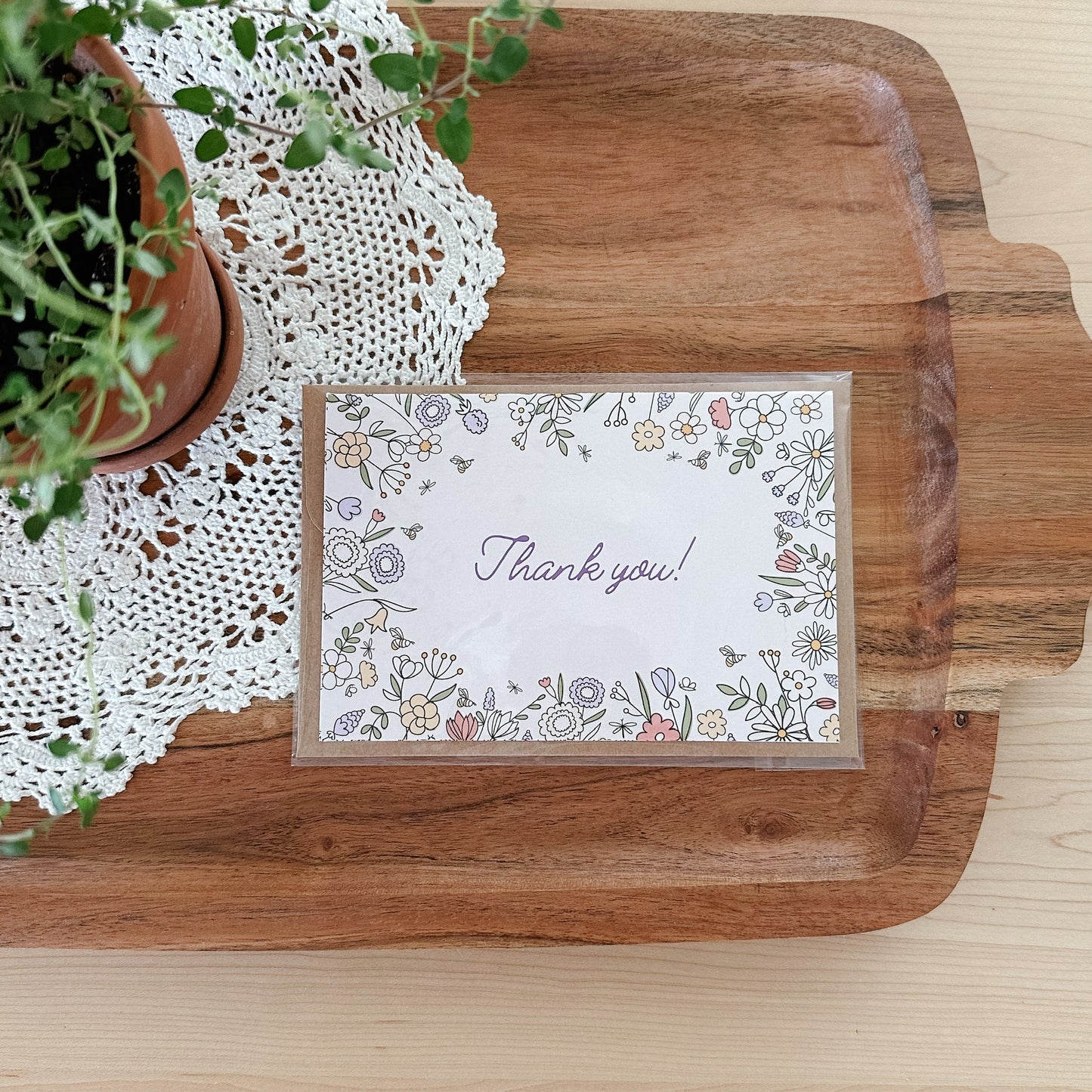 Floral Thank You Card