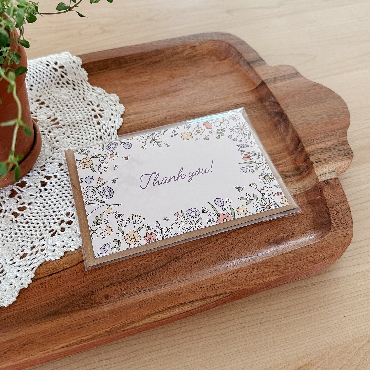 Floral Thank You Card