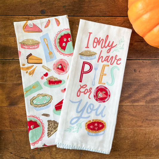 Pies for You | Dish Towel Set of 2
