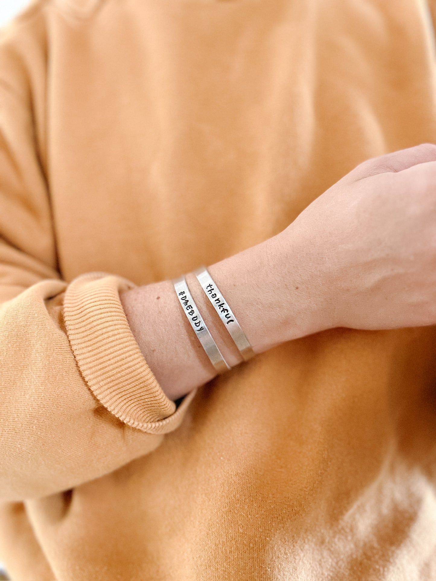 Hand Stamped Bracelets