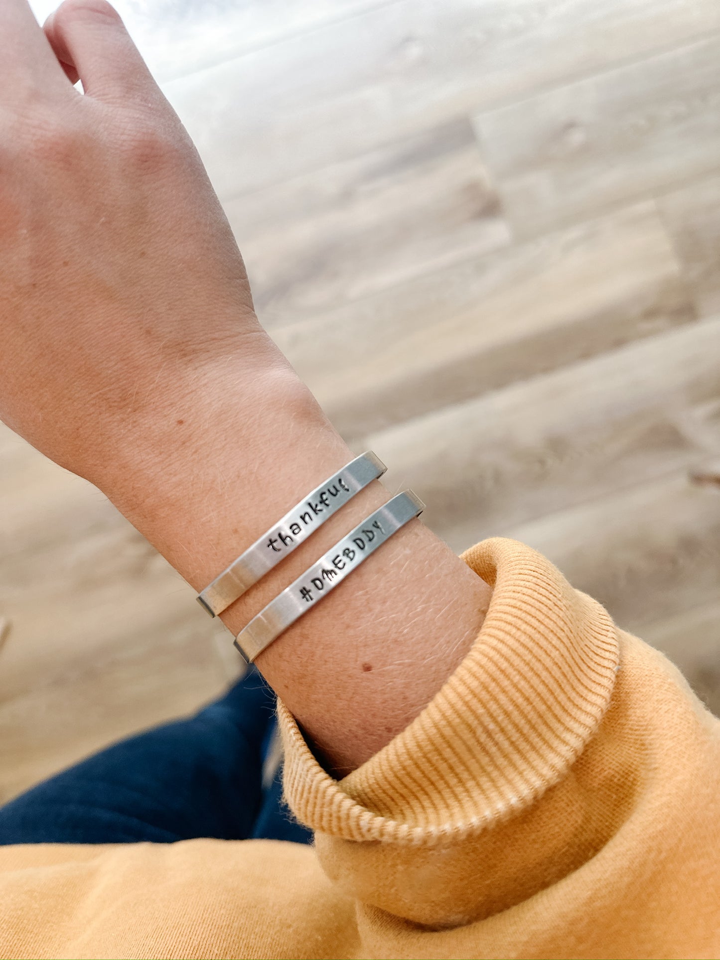 Hand Stamped Bracelets