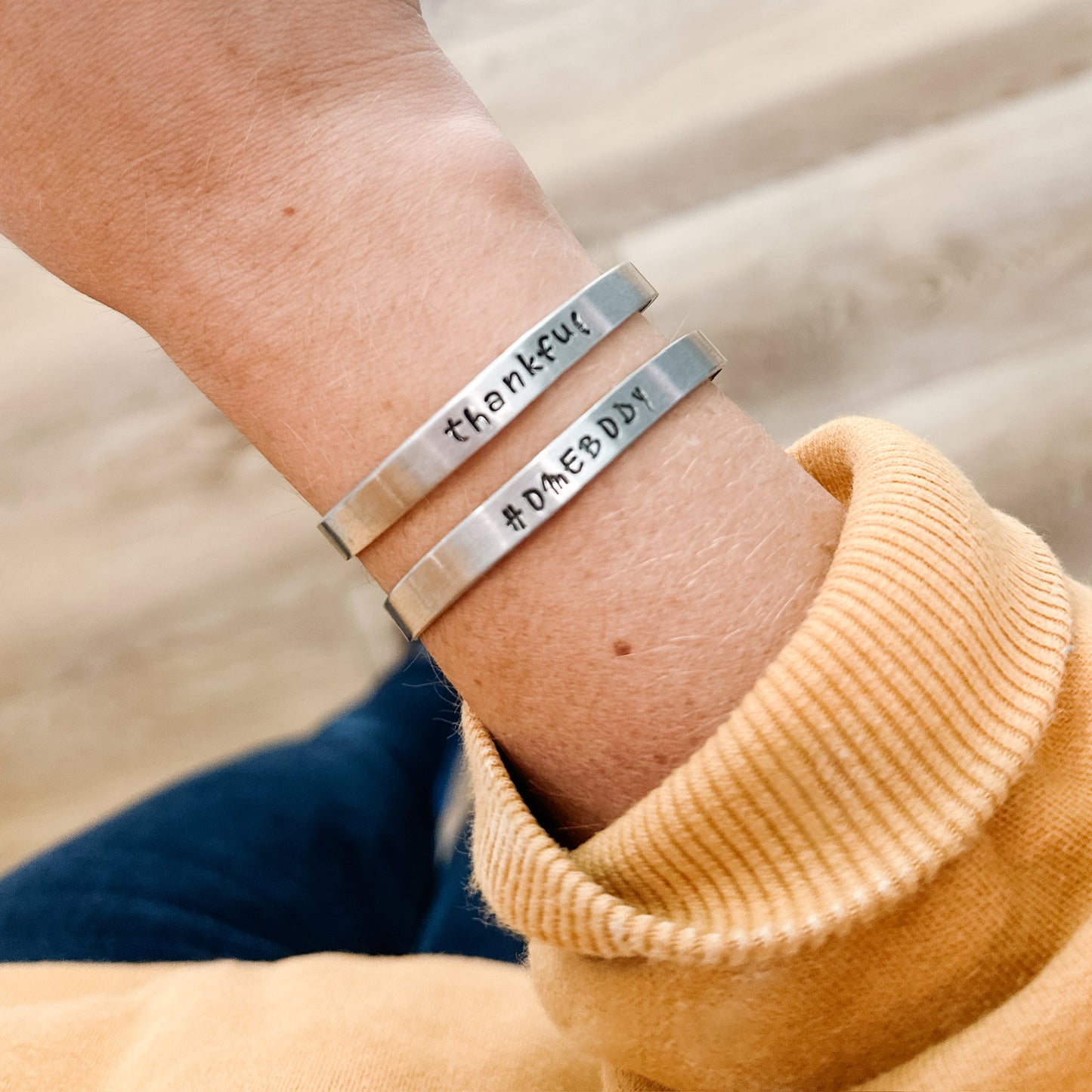 Hand Stamped Bracelets