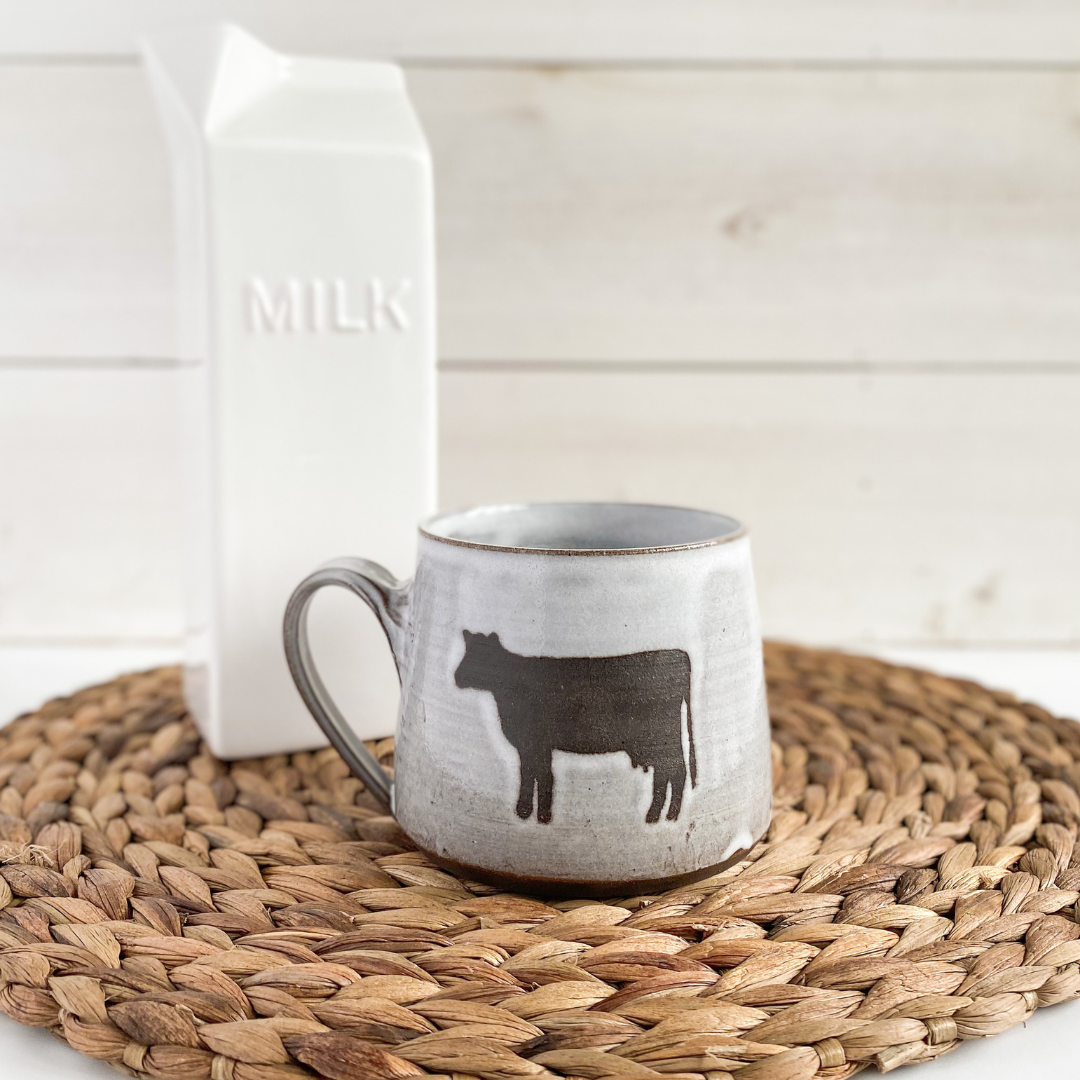 Cow Pottery Mug