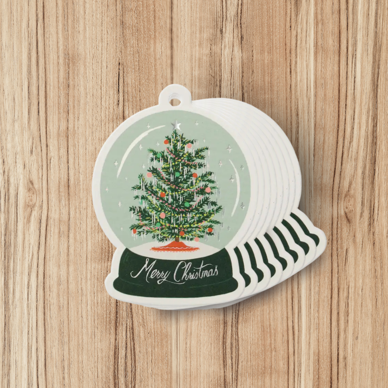 Rifle Paper Snow Globe Gift Tag | Set of 8