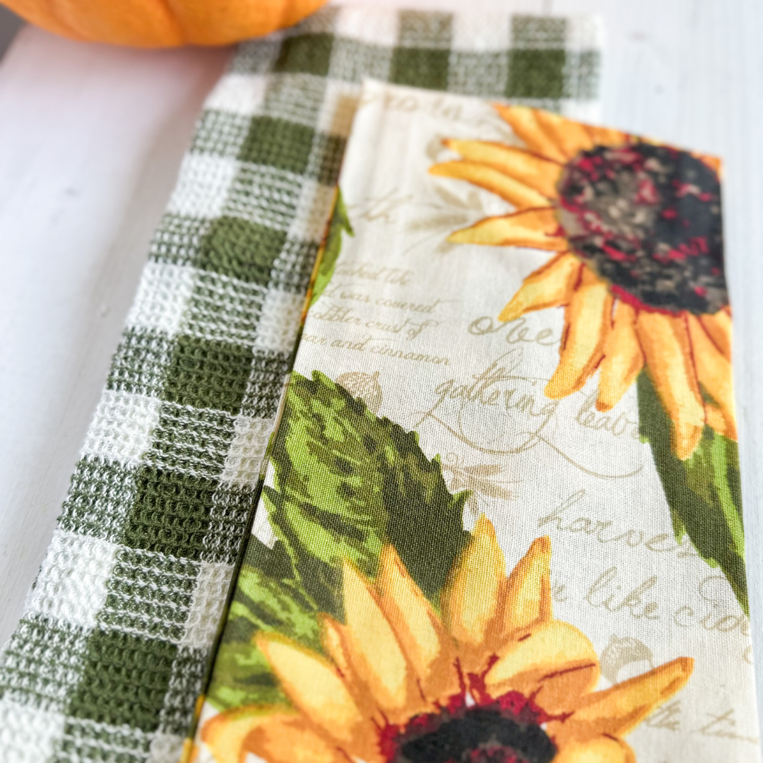 Sunflower and Olive | Dish Towel Set of 2