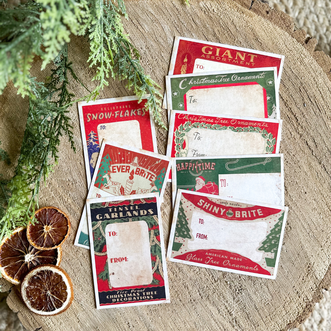 Old Fashioned Gift Tags | Set of 8