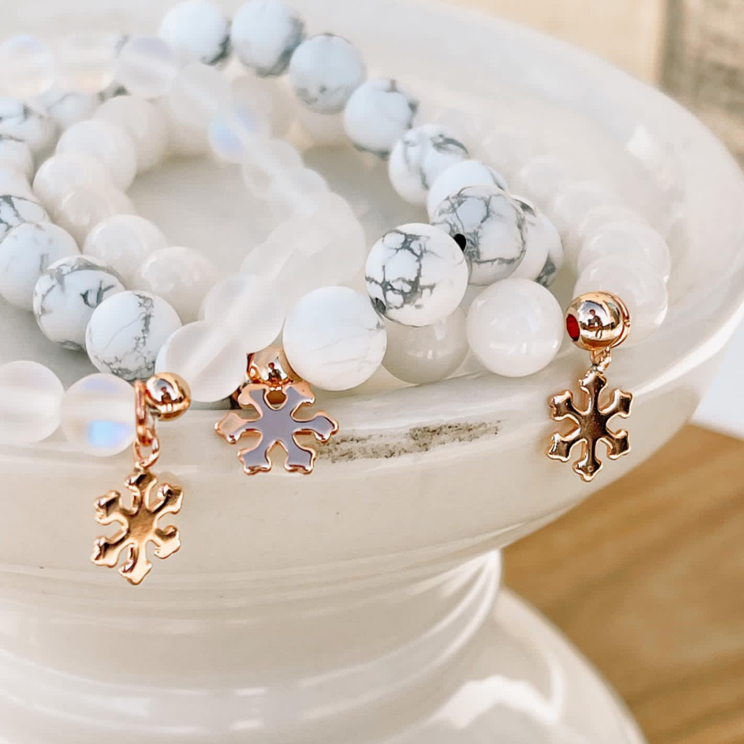 Adult Bracelets with Snowflake Charm | 3 options | 2 sizes