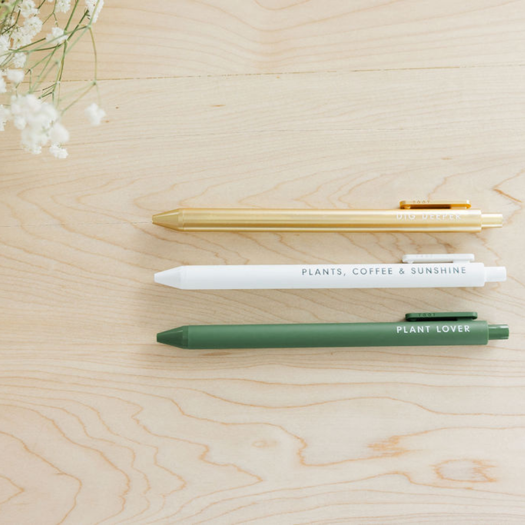 The Plant Jotter Gel Pen | Set of 3