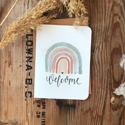 Welcome Rainbow Greeting Card